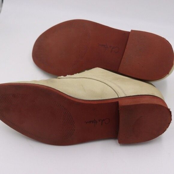 Cole Haan Vintage Cream Leather Oxford Shoes Mens 9.5 Brown Sole - Picture 13 of 16